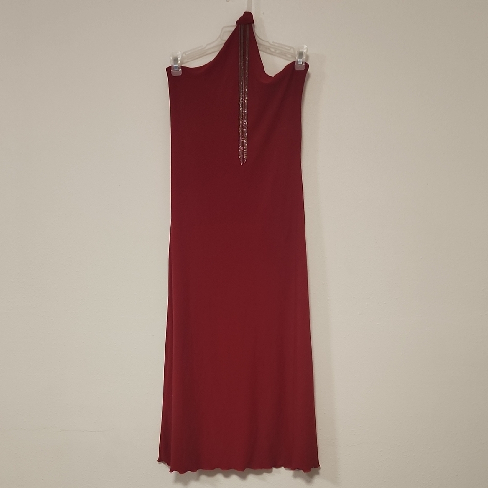 Vizio Red Halter Dress